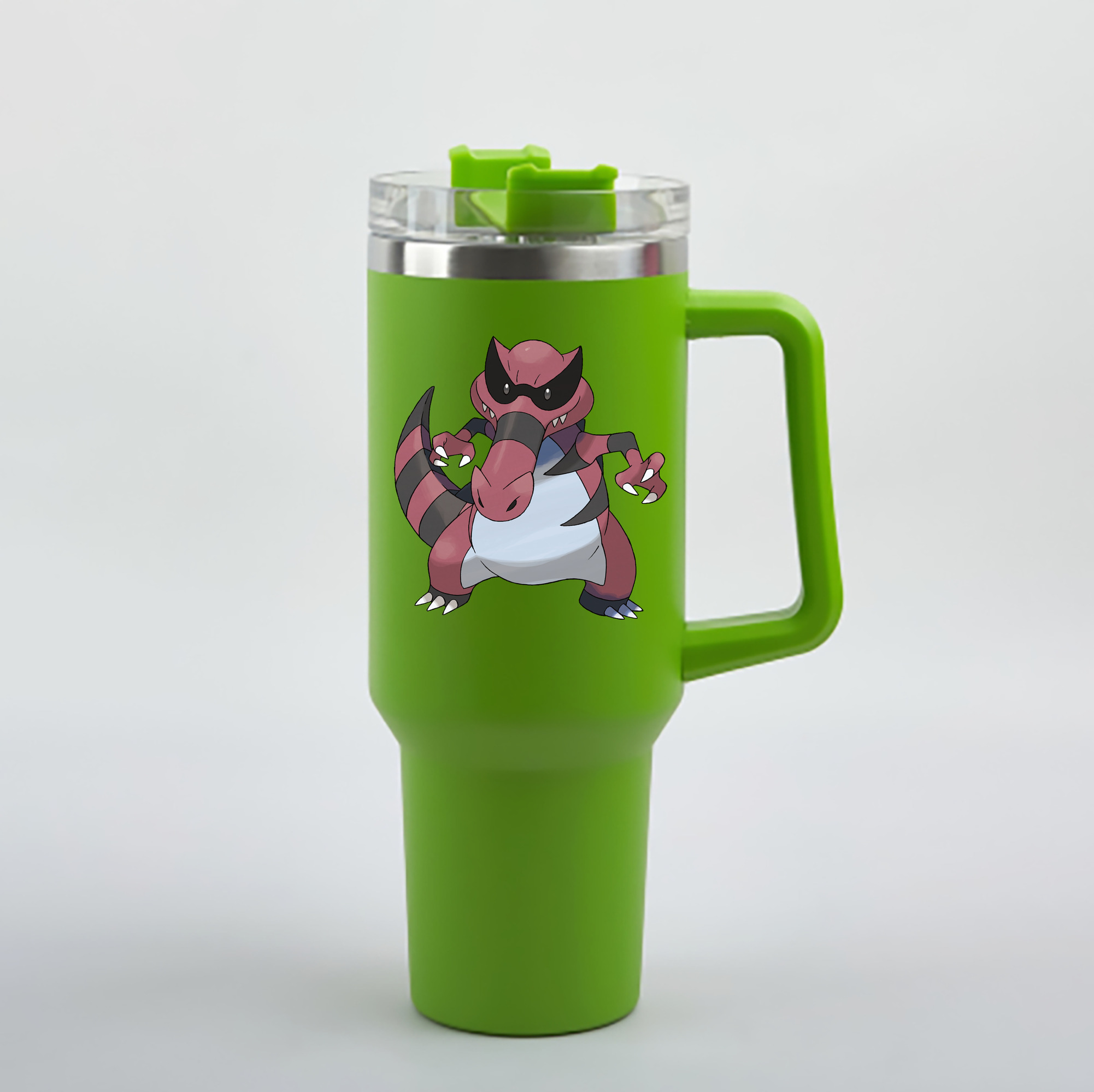 （画像用） ポケットモンスター Pokémon 1200mL車用タンブラー - クリスタルステッカー（プラスチックストロー付き）